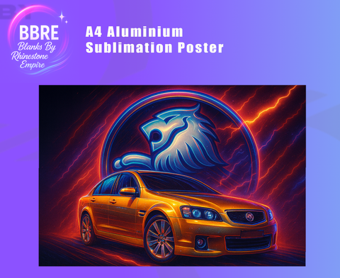 Muscle Car Sublimation Poster Horizontal