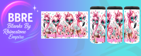 Flamingo Can Cooler Wrap