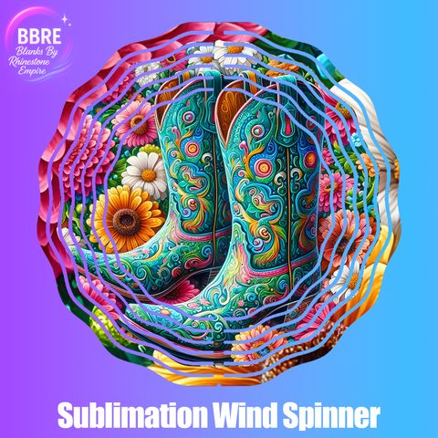 Cowgirl Sublimation Wind Spinners