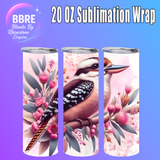 Kookaburra 20 OZ Sublimation Transfer