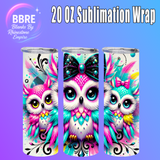 Owl 20 OZ Sublimation Transfer