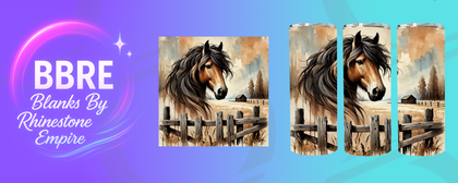 Horse 20 OZ Sublimation Print