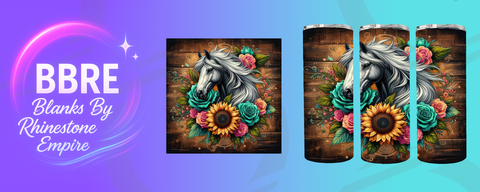 Horse 20 OZ Sublimation Print
