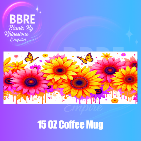 Floral 15 OZ Cup Wrap