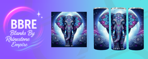 Elephant 20 OZ Sublimation Print