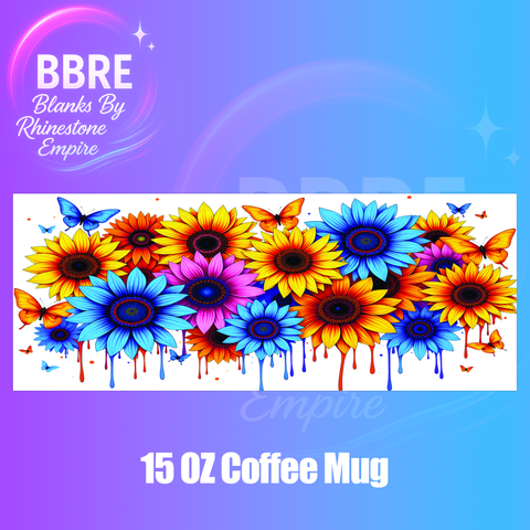 Floral 15 OZ Cup Wrap