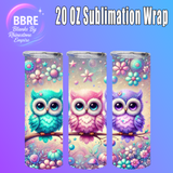 Owl 20 OZ Sublimation Transfer