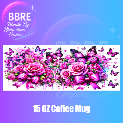 Butterfly 15 OZ Cup Wrap