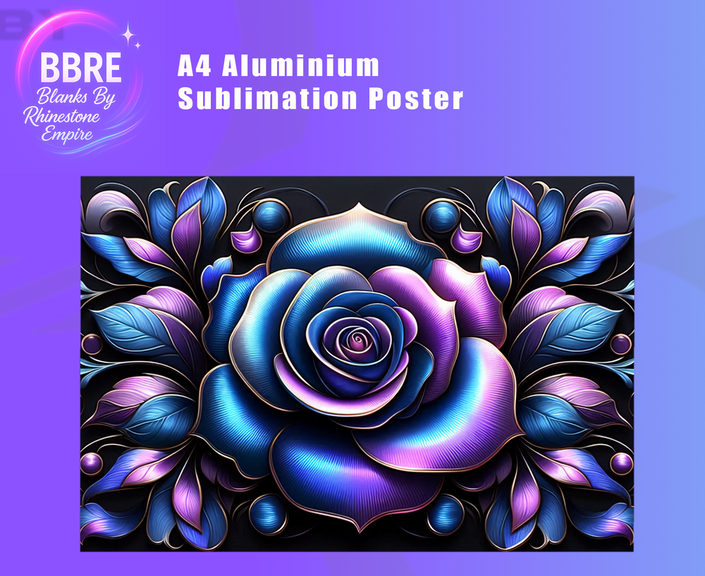 Floral Sublimation Poster Horizontal