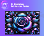 Floral Sublimation Poster Horizontal