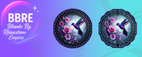 Floral Bird Sublimation Wind Spinners