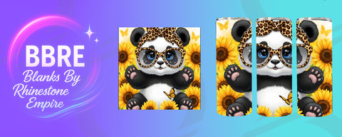 Panda 20 OZ Sublimation Print