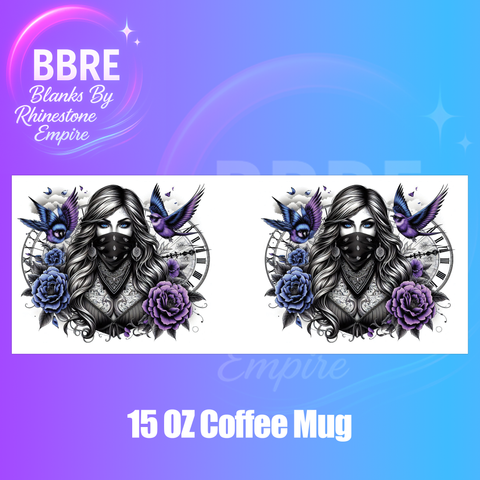 Tattoo Girl 15 OZ Cup Wrap