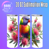 Parrot 20 OZ Sublimation Transfer