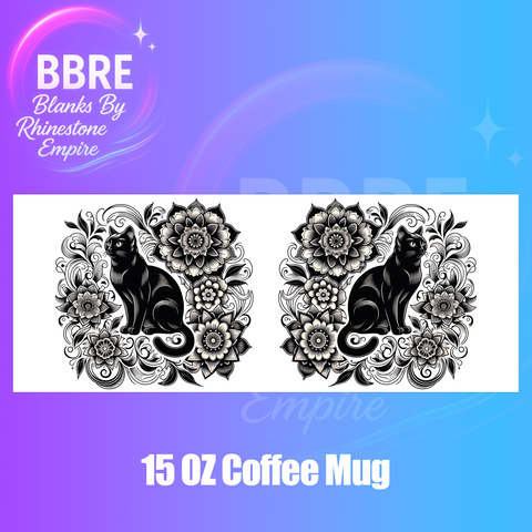 Cats 15 OZ Cup Wrap