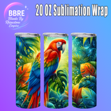 Parrot 20 OZ Sublimation Transfer
