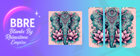Elephant 20 OZ Sublimation Print