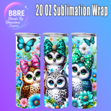 Owl 20 OZ Sublimation Transfer