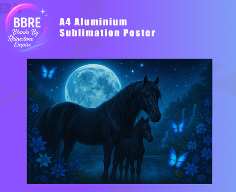 Horse Sublimation Poster Horizontal
