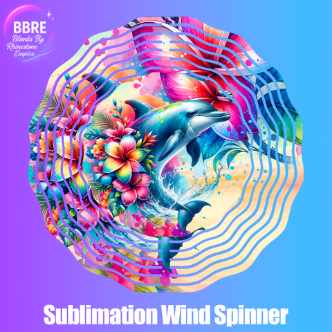 Dolphin Sublimation Wind Spinners