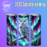 Owl 20 OZ Sublimation Transfer