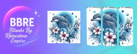Dolphin 20 OZ Sublimation Print