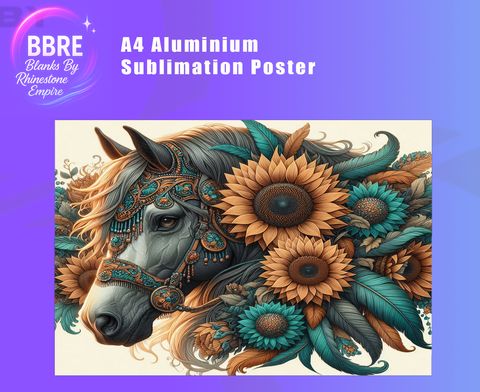 Horse Sublimation Poster Horizontal