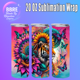 Tiger 20 OZ Sublimation Transfer