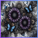 Flower And Butterfly 20 OZ Wrap