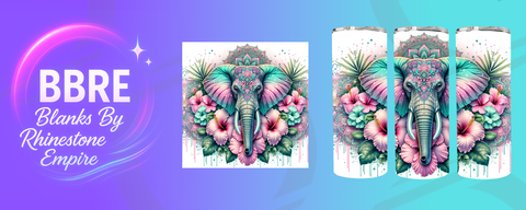 Elephant 20 OZ Sublimation Print
