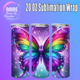 Butterfly 20 OZ Sublimation Transfer