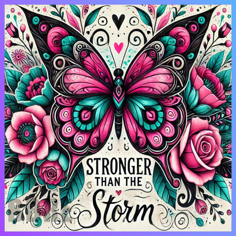 Floral Butterflies 20 OZ Wrap