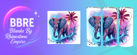 Elephant 20 OZ Sublimation Print