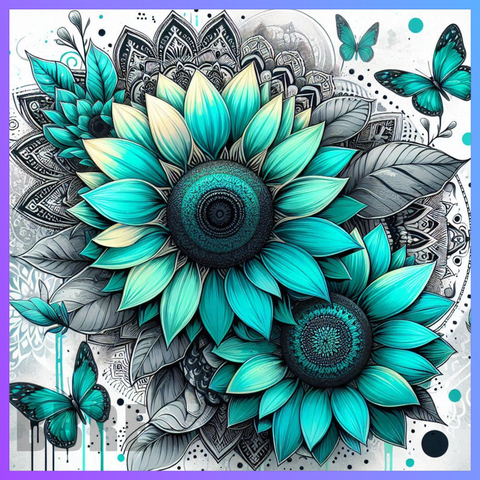 Flower And Butterfly 20 OZ Wrap