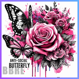 Floral Butterfly 20 OZ Wrap