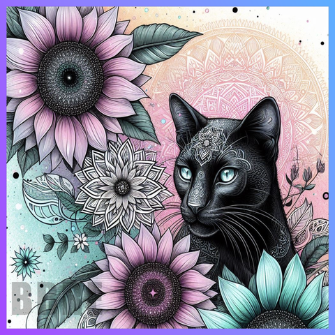 Floral Panther 20 OZ Wrap