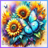 Floral Butterflies 20 OZ Wrap