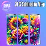 Butterfly 20 OZ Sublimation Transfer