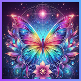 Floral Butterflies 20 OZ Wrap