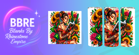Tattoo Girl 15 OZ Sublimation Print