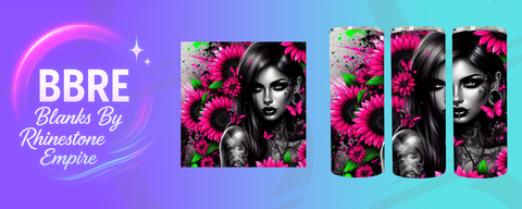 Tattoo Girl 15 OZ Sublimation Print