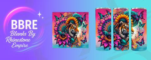 Tiger 20 OZ Sublimation Print