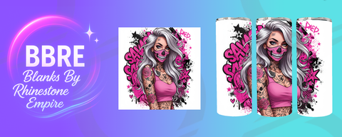 Tattoo Girl 15 OZ Sublimation Print