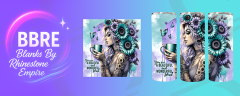 Tattoo Girl 20 OZ Sublimation Print