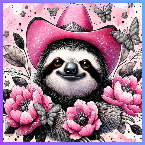 Pink Sloth 20 OZ Wrap