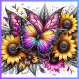 Flower And Butterfly 20 OZ Wrap