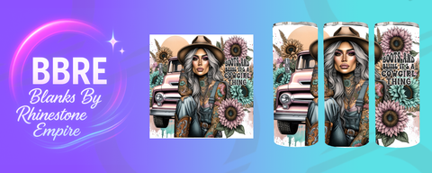 Tattoo Girl 15 OZ Sublimation Print