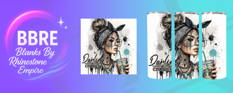 Tattoo Girl 20 OZ Sublimation Print