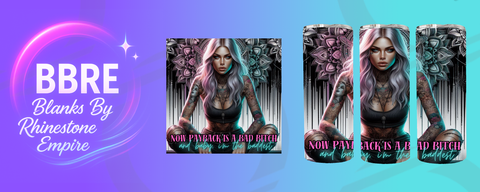Tattoo Girl 20 OZ Sublimation Print