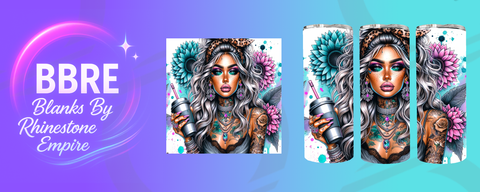 Tattoo Girl 20 OZ Sublimation Print